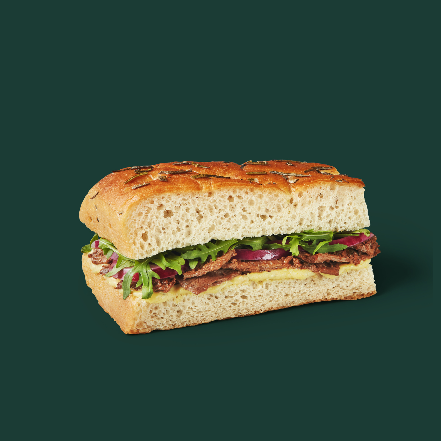 No’ Beef & Red Onion Focaccia (Plant Based) Starbucks