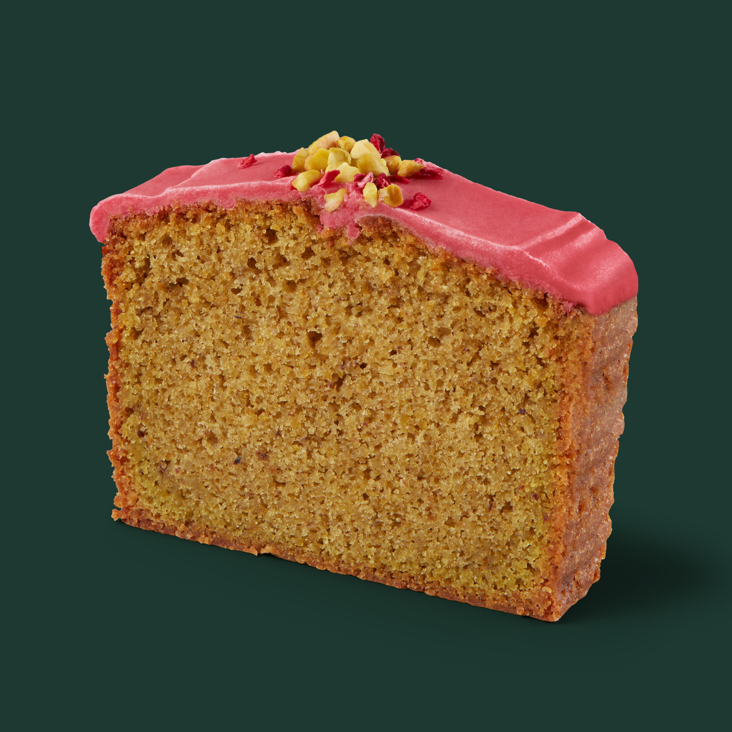 Pistachio & Raspberry Loaf Cake Starbucks